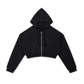 Essential Cropped Zip Hoodie