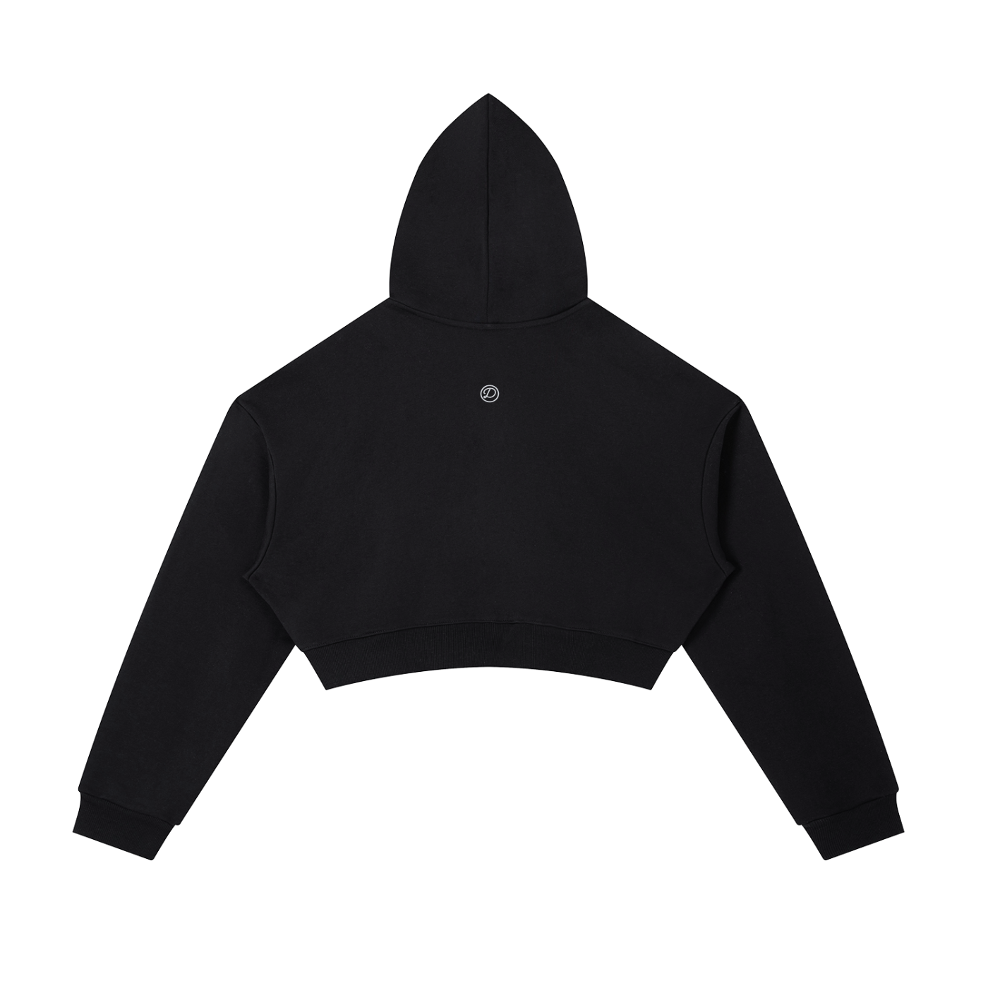 Essential Cropped Zip Hoodie